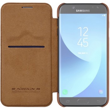 Odinis atverčiamas qin dėklas rudas Nillkin (GALAXY J5 2017) Odinis atverčiamas qin dėklas rudas Nillkin (GALAXY J5 2017)
